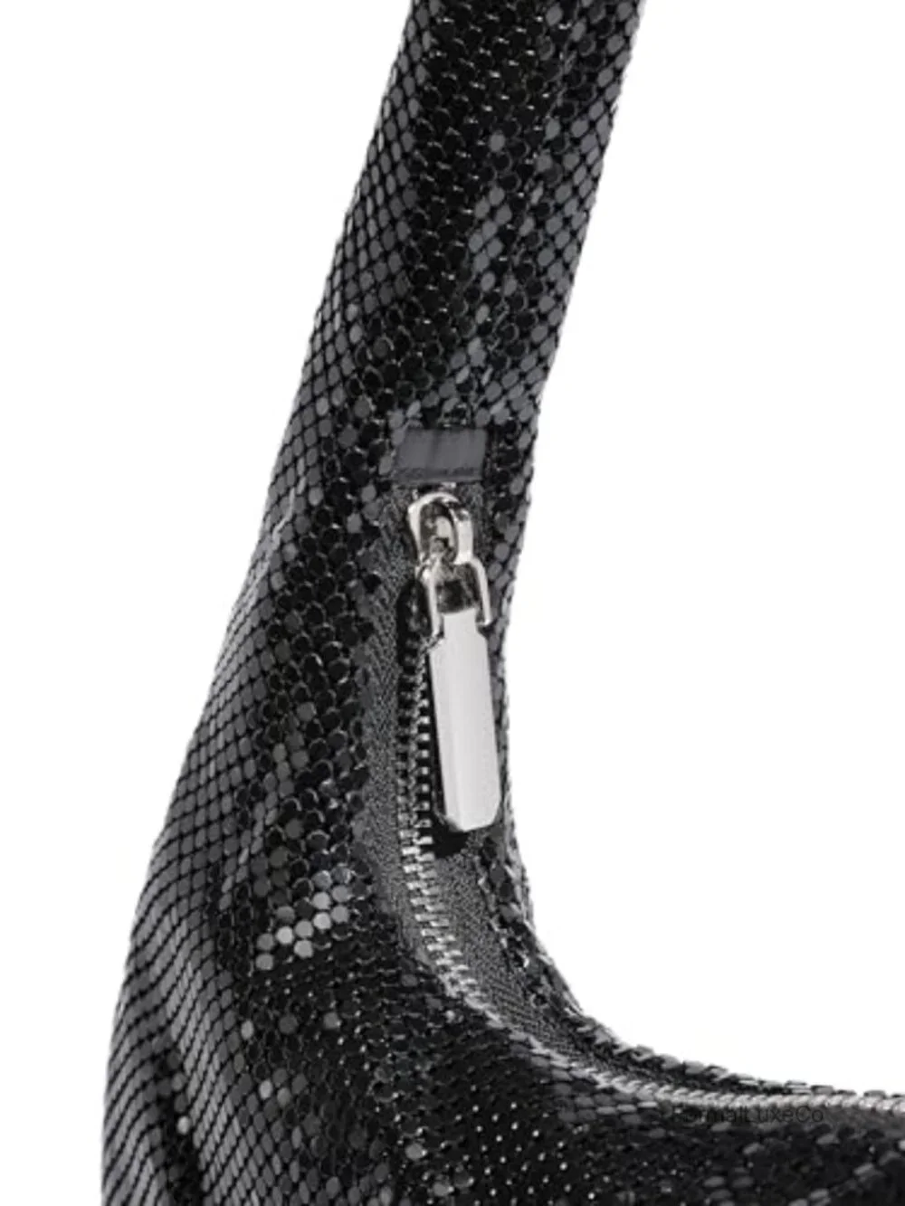 Sequin Bling Metal Mesh Evening Hobo Clutch, Lightweight Formal Party Bag